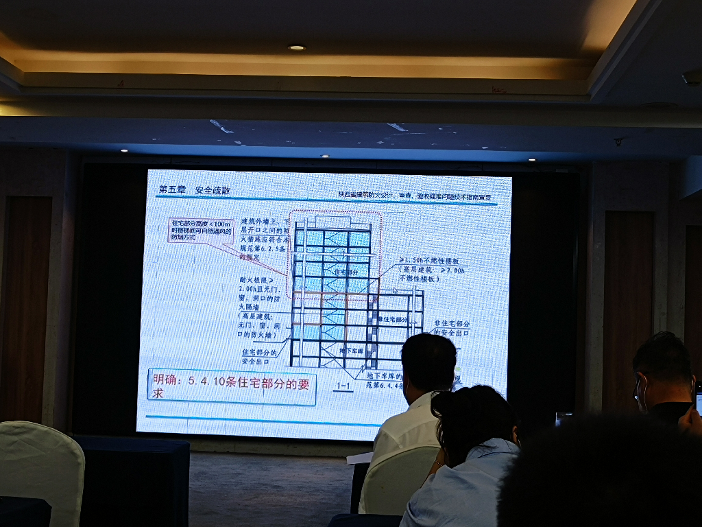 參加陜西省消防協(xié)會《陜西省建筑防火設(shè)計、審查、驗收疑難問題技術(shù)指南》培訓(xùn)會議(圖4)